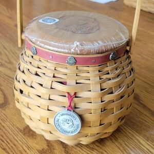 Handcrafted Woven Basket with Lid